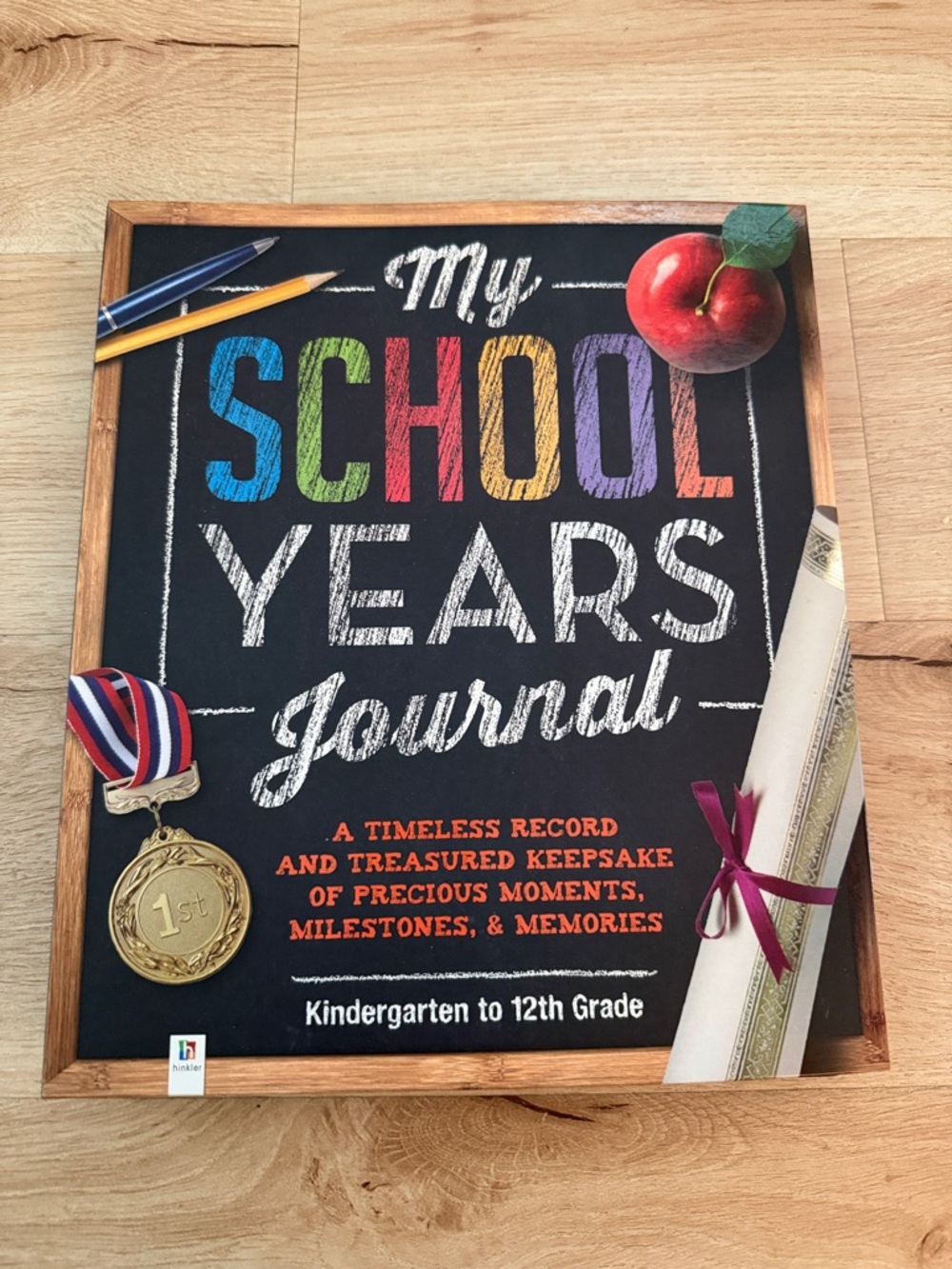My School Years Journal - Multicolor Chalkboard Cover